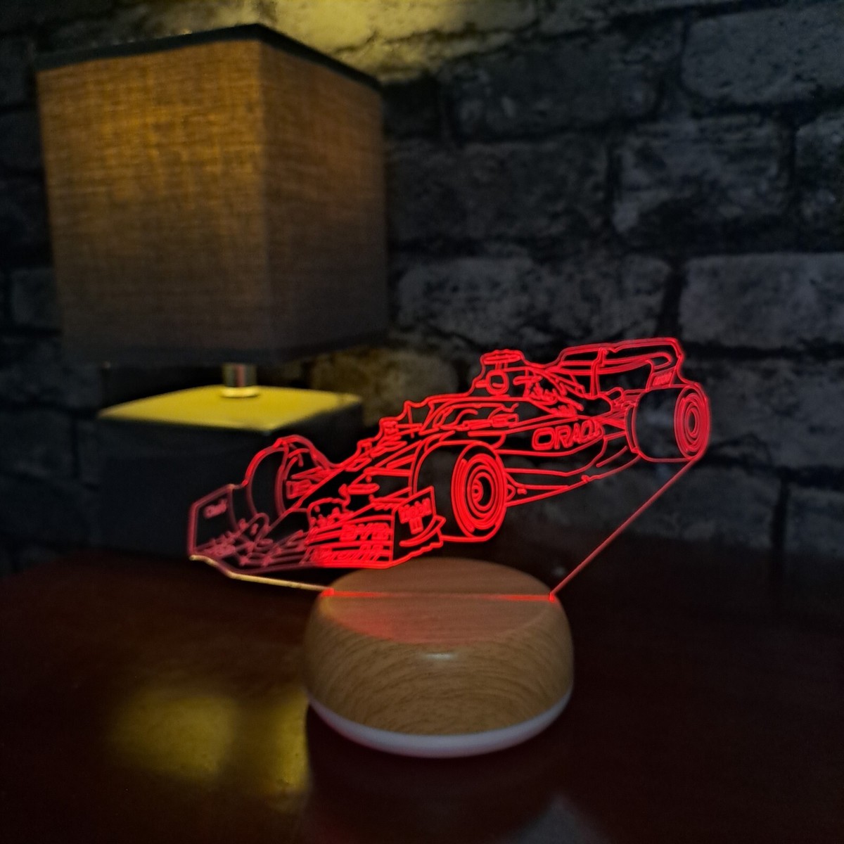 Red Bull LED Lamp Night Light, Home Décor, Formula 1, F1 Gifts, F1