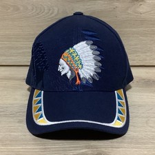 Native Pride Leader Chief Head Dress Indian Warrior Feathers Hat Cap
