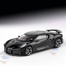 Bugatti La Voiture Noire 1/64 Diecast - Black Alloy Luxury Hypercar Collectible
