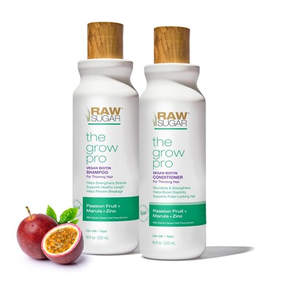 Raw Sugar Grow Pro Anti-Thinning Hair Care Bundle- Shampoo & Conditioner