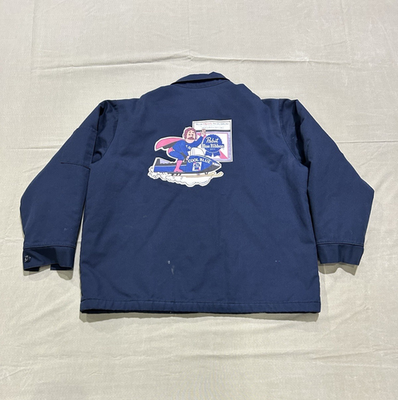 Pabst Blue Ribbon Beer Men's Work Wear Jacket XL RG Quilted Lining