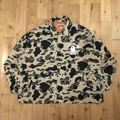 BAPE College logo coach jacket STA CAMO A Bathing Ape Size M | eBay