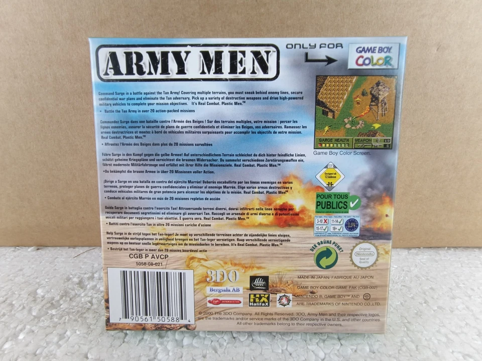 Army Men Game Boy Color CIB Complete Boxed | Authentic 3DO 1999 | PAL Version - Image 2 of 4