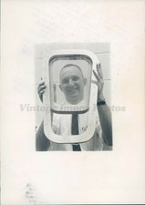 1960 Photo Press Space Capsule Window Jim Evans Window Smiling Vintage Image