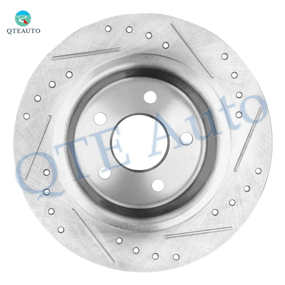 Set of 4 Front-Rear Drilled Slotted Brake Rotors 280mm For 2013-2016 Ford Escape - Image 4 of 4