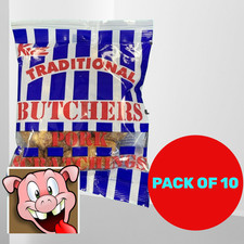 KVE Butchers Pork Scratchings 100g Pack Of 10, Pork Snacks, Pork Scratchings.