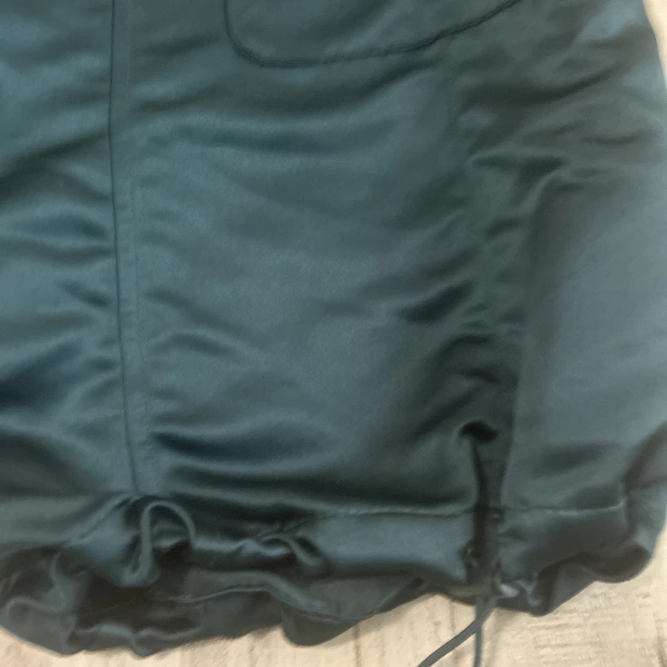 Pantalones cargo de nailon MADDEN NYC holgados pantalones de paracaídas pierna ancha cordón verde S Foto 3 de 4