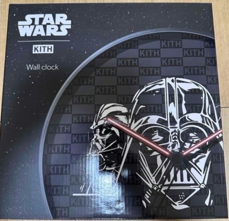 KITH x Star Wars Darth Vader Wall Clock Black Limited Edition Rare