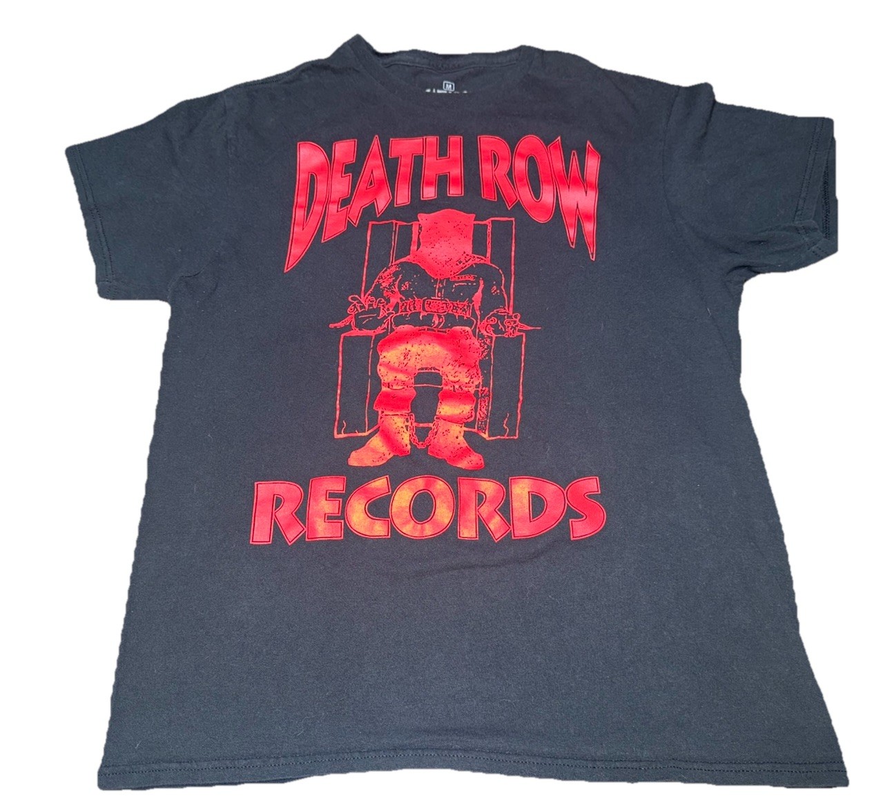 FILA T shirt uomo Death Row Records taglia media nera manica corta girocollo rap hip hop