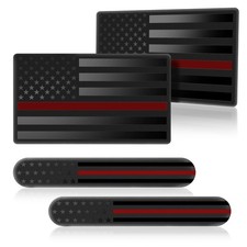 4PCS 3D Metal American Flag Emblem Sticker for Car Truck SUV Motorcycle Patrioti