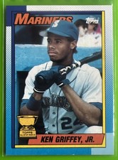 1990 Topps Ken Griffey Jr. # 336 Print Error Red “Circle” 1/1 Beauty