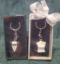 Bride  Groom Keychains Set For The Special Day NEW IN BOX