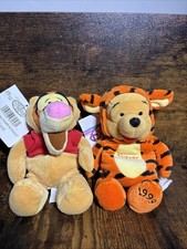 Disney Store 8" Winnie The Pooh As Tigger  Tigger As Pooh Mini Beanbags