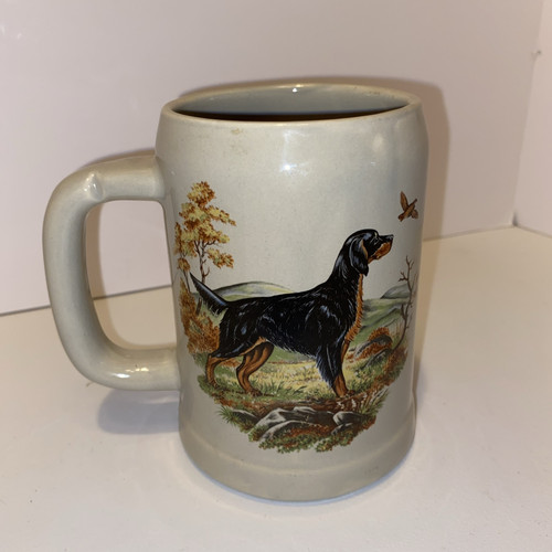 Taza vintage Gordon Setter Stein McCoy EE. UU. cerámica 6395 perro de caza serie - Imagen 2 de 9