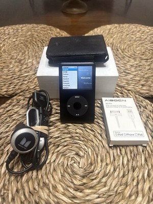 Apple iPod Classic 160GB Black A1238 7th Gen Clean Reset Bundle