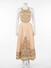 Zimmermann Women's Devi Halter Tie Midi Dress Size 2