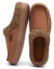 Men's Moccasin Slippers Clogs - House Slippers for Men with Arch Support and