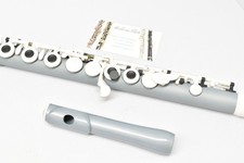 Lightly Used Guo Tocco C Flute in Light Gray & White Plays Great Lightweight