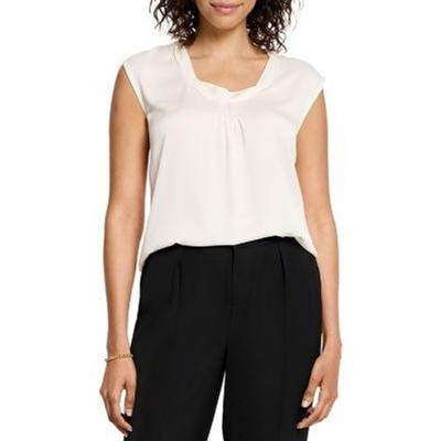 NIC+ZOE Sleeveless Chiffon Blouse Top Women XL Boho Office Career Polished NWT