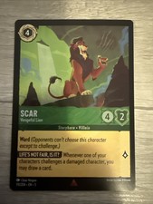 Disney Lorcana Scar - Vengeful Lion 93/204 Cold Foil Shimmering Skies Rare
