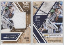 2017 Elite Extra Edition Future Threads Silhouettes Holo Gold /49 Lucius Fox