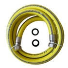 Tubo Gas Flessibile Cucina 1/2 FF EN 14800 Inox Giallo GPL Metano 1-4 m