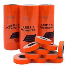 2 Line Price Gun Labels, 4 Packs 16,000 Total - Blank Price  Date Labels f...