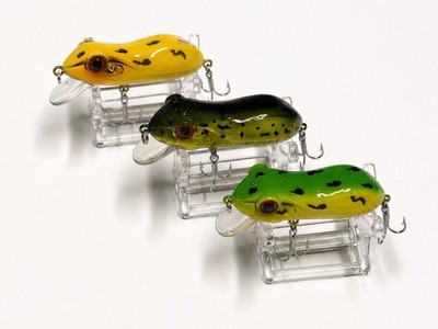 SLICKLINE 50mm Floating Topwater Frog Fishing Lure Swimbait Bass Pike 4 COLORS