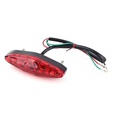 12V Universal Motorcycle LED Tail Brake Light Rear 15 LED Signal Lamp, US