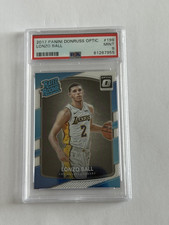 2017 Panini Donruss Optic Lonzo Ball Rated Rookie Card #199 PSA 9 MINT. rookie card picture