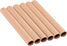 Hestya Open Gel Finger Toe Tubes 6 Pcs Fabric Lined 6 Count (Pack of 1) 