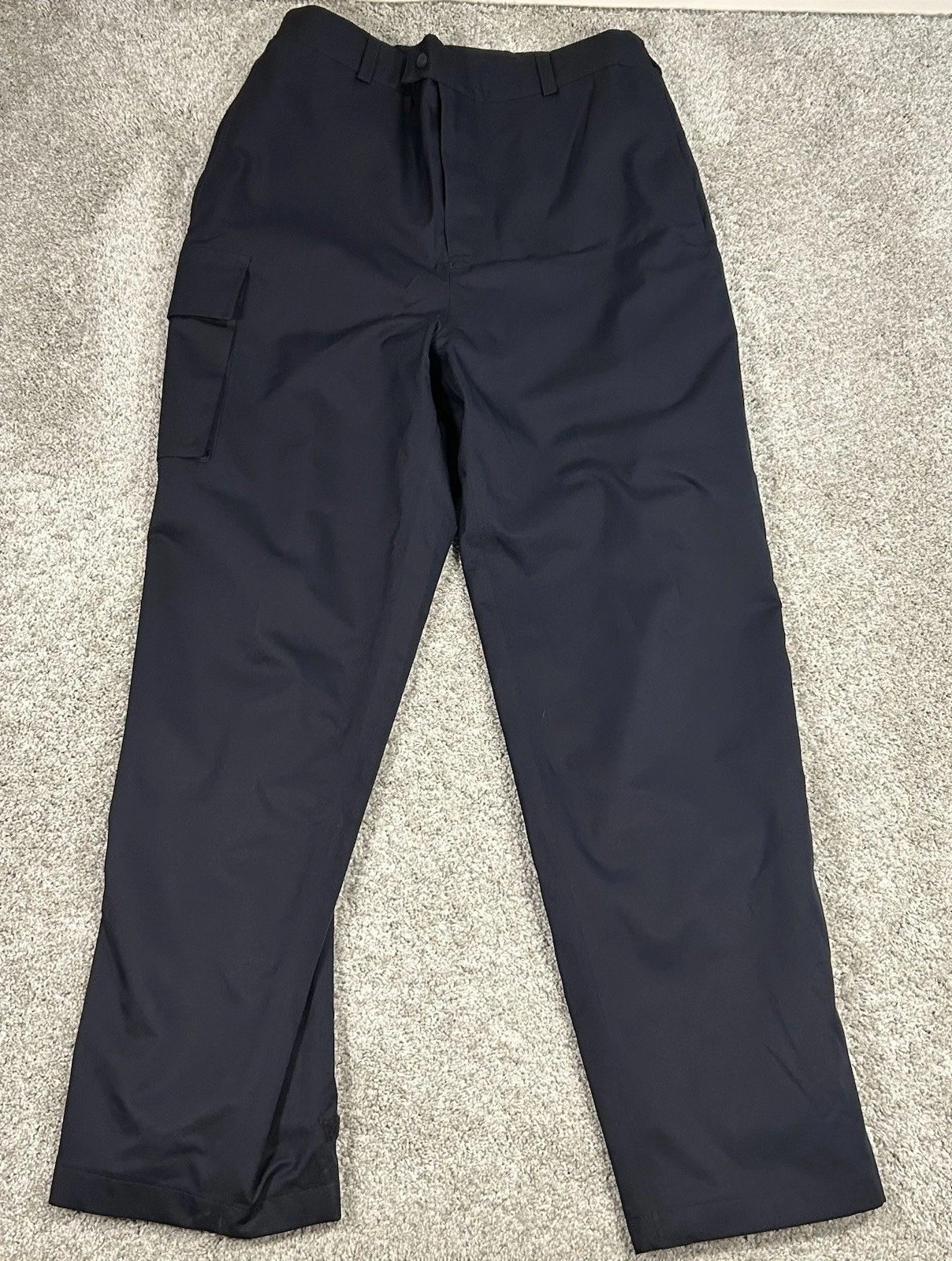 Turtleson Golf Cargo Rain Pants Men’s Large Navy Blue Wind Rain Zip Legs Pockets