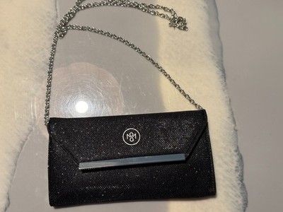 Young Living Savvy Minerals Black Sparkle Glitter Clutch