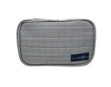 Continental Airlines Business First Class Amenity Kit Travel Toiletry Bag Gray