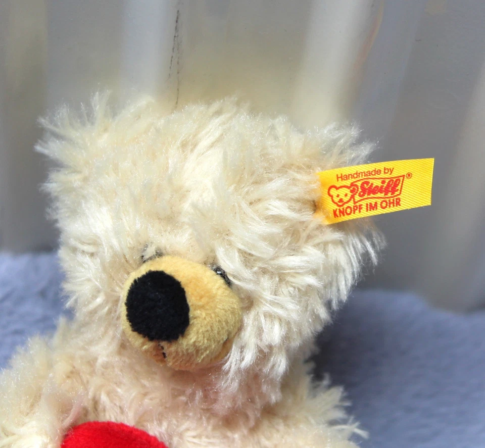 Steiff 901256 Teddy Bär CHARLY mit Herz 12 cm Kuscheltier KFS Plüschtier neuw. - Bild 2 von 3