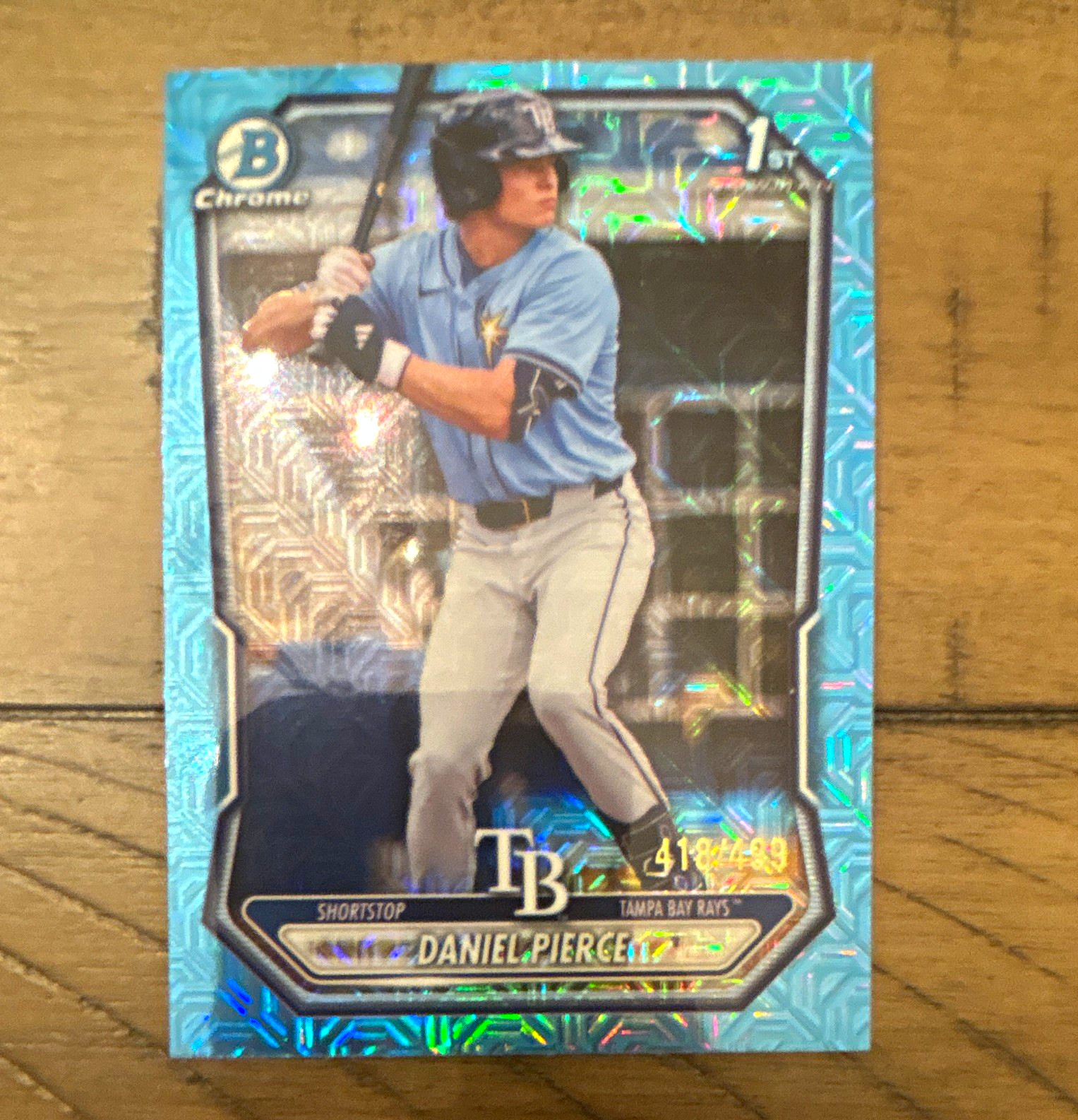 Topps 2026 Bowman Chrome Prospects Daniel Pierce Rays 1st Bowman /499 #BCP-77