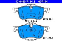 Bremsbelagsatz Scheibenbremse Vorne Ate 130460 71442 FÜR MG Rover BremsbelÄGe
