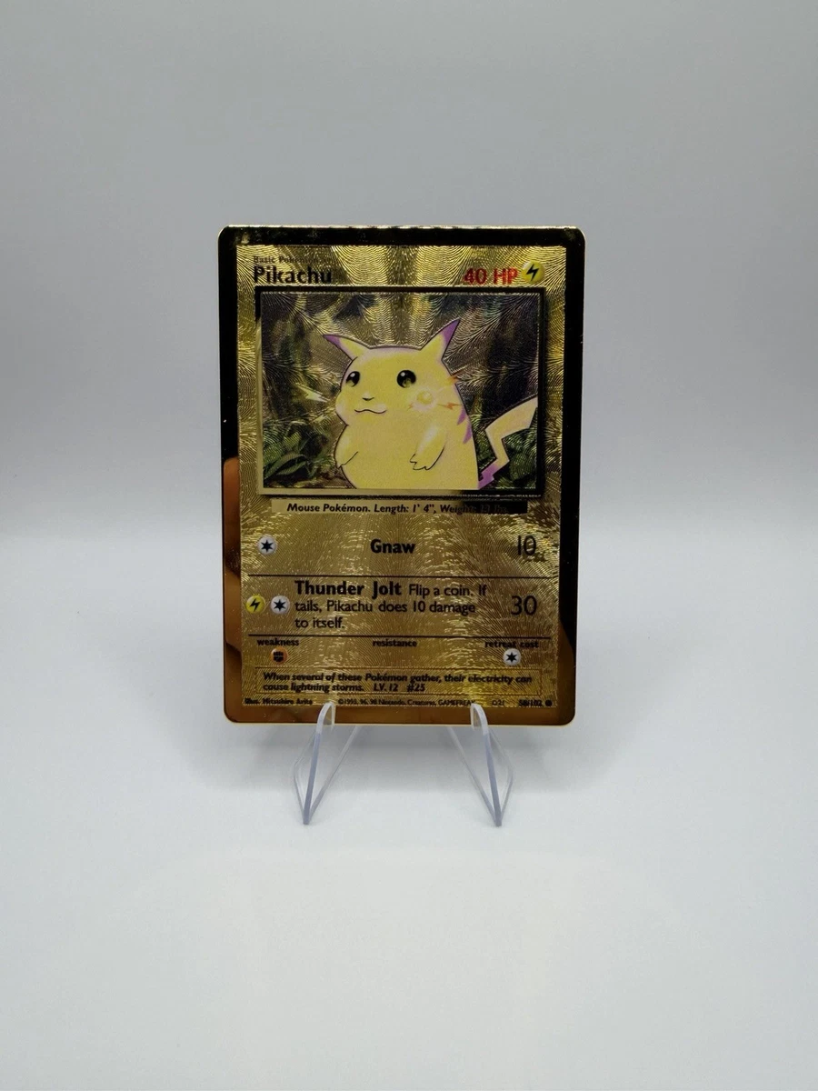 Pikachu Pokémon TCG Metal English Collectible Individual Card
