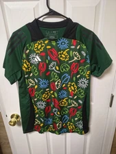 Adidas Tiro PB Floral Aeroready Green Soccer Jersey IS2373 Women's Size Large