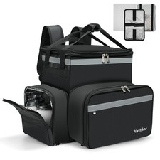 Food Delivery Backpack with 4 Expandable Cup Holders,Insulated Food Delivery ...