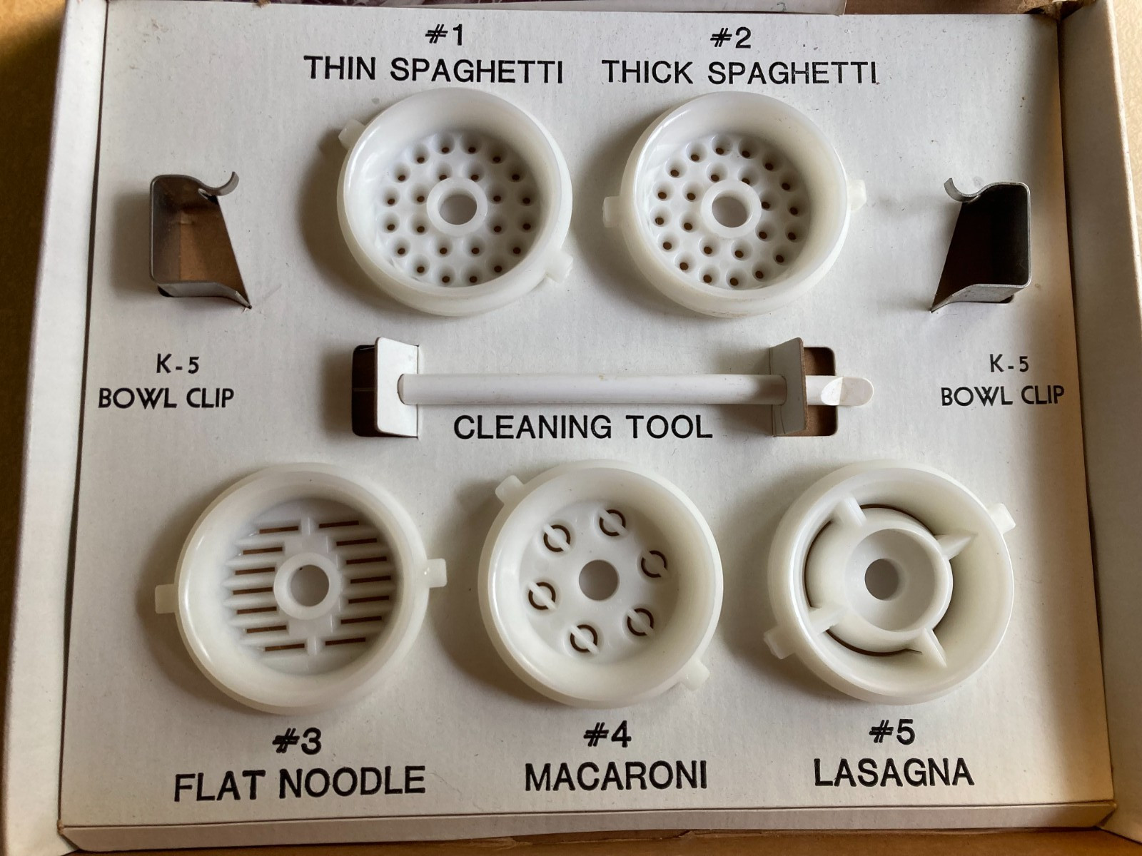 Vintage KitchenAid Pasta Maker Plates Set by Hobart Model SNP