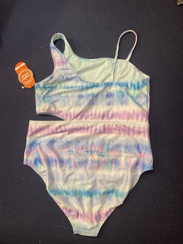 Wonder Nation Girls One Piece Swimsuit UPF 50, Size L Plus - Picture 2 of 3