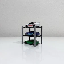 1:64 Scale 4-Post Car Lift Display | Hot Wheels Matchbox Takara | Diecast Cars