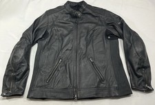 Victory Motorcycles Womens Black Leather Bomb...