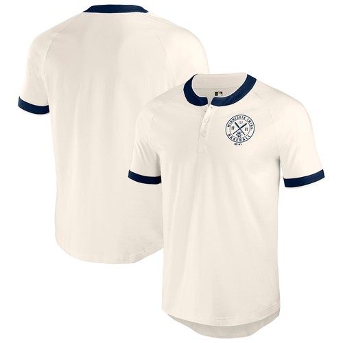 Men's Darius Rucker Collection by Fanatics White Minnesota Twins Henley Raglan