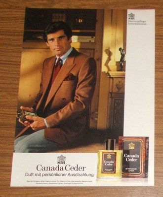 Rare Advertising 4711 SIR CANADA CEDAR After Shave Lotion - Aired 1984