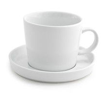 FOH DCS014WHP23 Soho 5.75" White Saucer - 12 / CS-Wasserstrom 23057