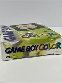 GAME BOY COLOR Nintendo Kiwi Lime Green W/ BOX & Inserts RARE