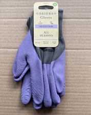 Briers Purple Multi-Grip All Seasons Lightweight Unisex Gardening Gloves Small S