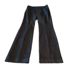 W62 Signature Fit Women  s Trousers Dark Wash Black Cotton Blend Size 4 Stretch
